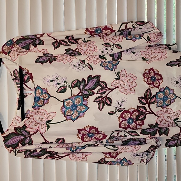 Talbots Floral Blouse 3/4 Sleeve Size 3X - Picture 1 of 8